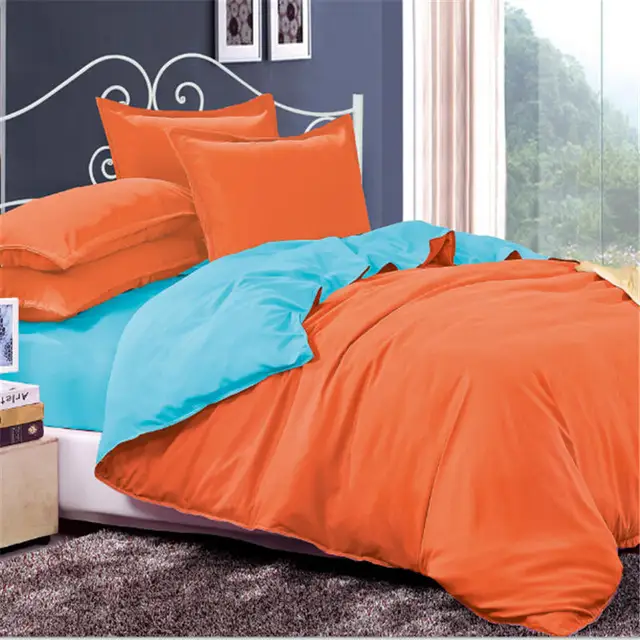 Liliya Bright Colored Bedding Set Polyester 4 pcs Cover Set Duvet Cover