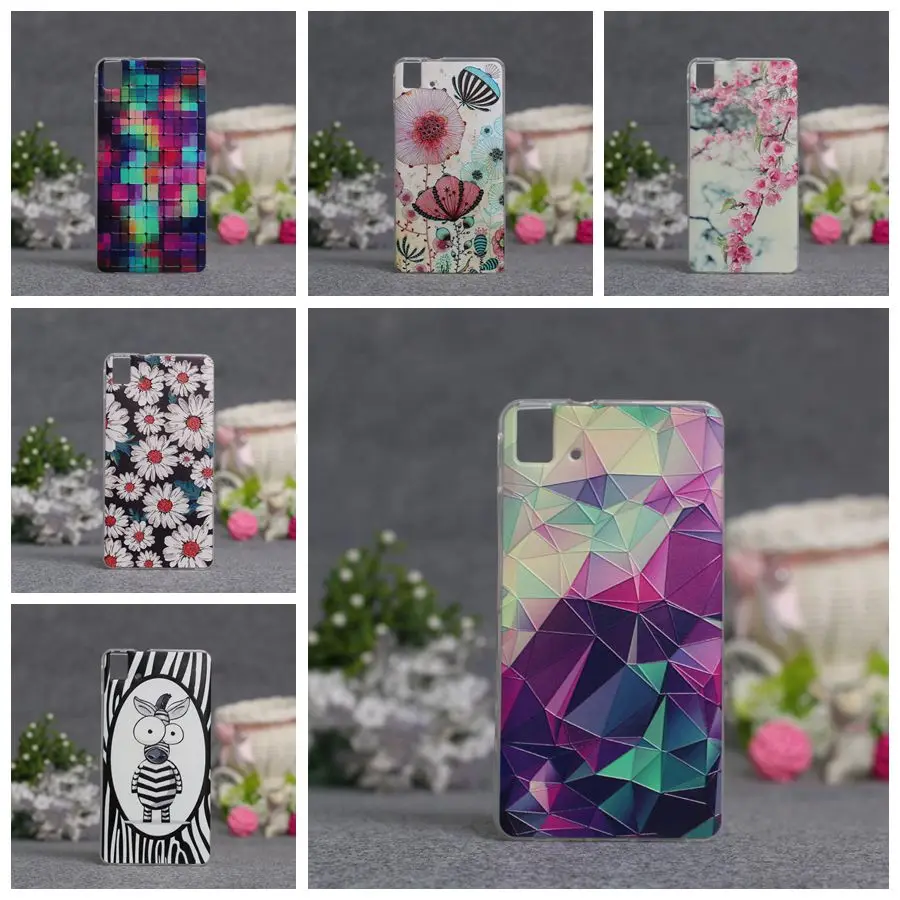 

Soft TPU Case for BQ Aquaris E5 4G Colorful Printing Drawing Phone Cover BQ E5 Fashion Silicon Phone Cases BQ Cover Fashion Bag