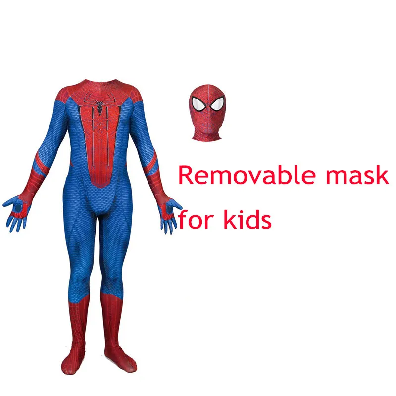 Костюм Человека-паука для выпускного вечера, костюм зентай с 3D принтом, комбинезон, костюм паука, костюм человека для косплея, костюм на Хэллоуин для детей, взрослых мужчин - Цвет: Темно-серый