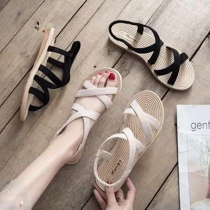 

Spring 2019 new cat-heeled, pointy one-shoe, hollow sandals, high-heeled, suede, rhinestone, one-button women's shoes