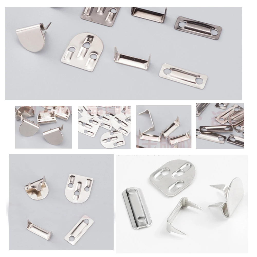 Garment hooks Garment sewing accessories 50sets/lot #8015 4-part trousers hooks metal brass bar fasteners suit pant skirt button hooks nickle color