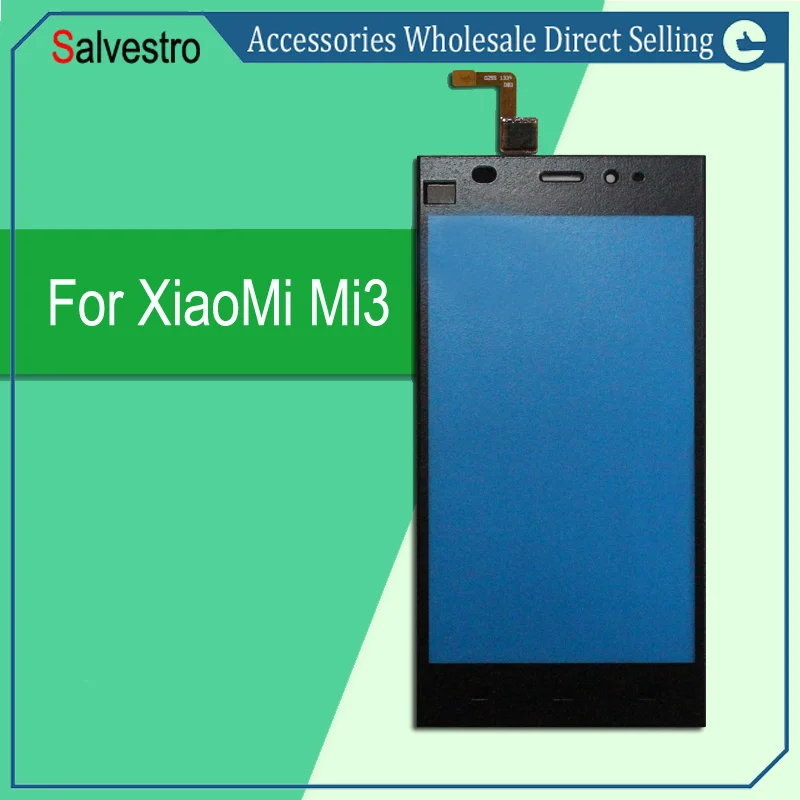 Black White Front Glass Lens + Touch Screen Digitizer For Xiaomi Mi3 Replacement for Mobile Phone LCD Case | Мобильные телефоны и