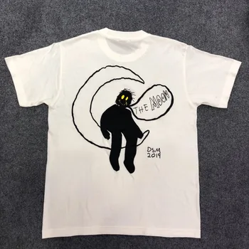 

2019 Rap Star Scott Astroworld The Moon Printed Women Men T shirts tees Hiphop Streetwear Men Cotton T shirt Summer Style