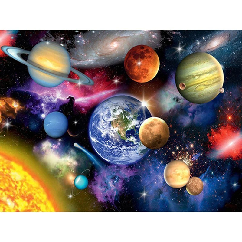 

Diamond Embroidery space Picture Rhinestones Diamond Painting Landscape Diamond Mosaic Universe Craft Home Decor