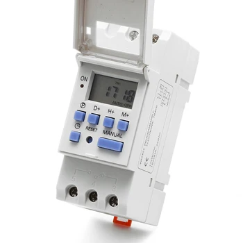 

DIN Rail Time Relay Switch Digital LCD Power Programmable Timer DC 12V
