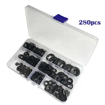 

Adeeing Inner Tooth Star Lock Push Lock Washer Speed Clip Fastener Classification Kit(Box Packing)