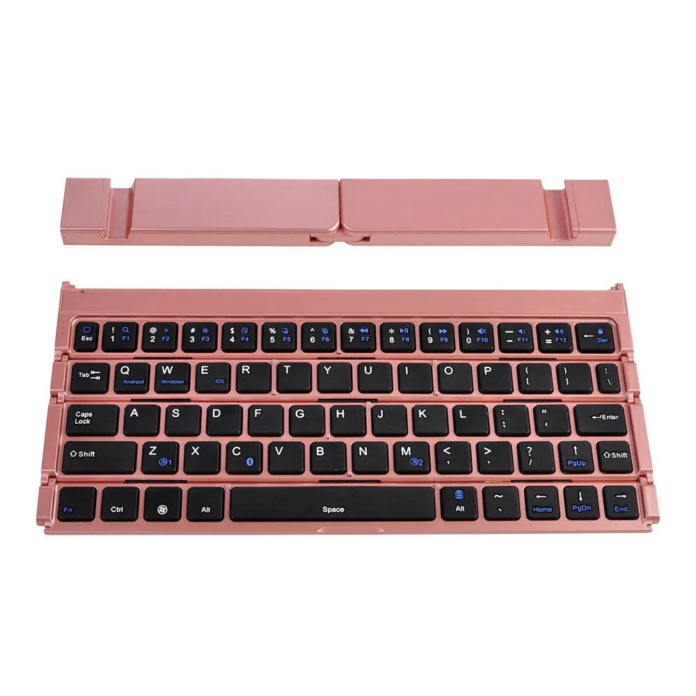 

Foldable Folding Wireless Mini Bluetooth Keyboard For iPhone PC Tablet + Holder YE3.7