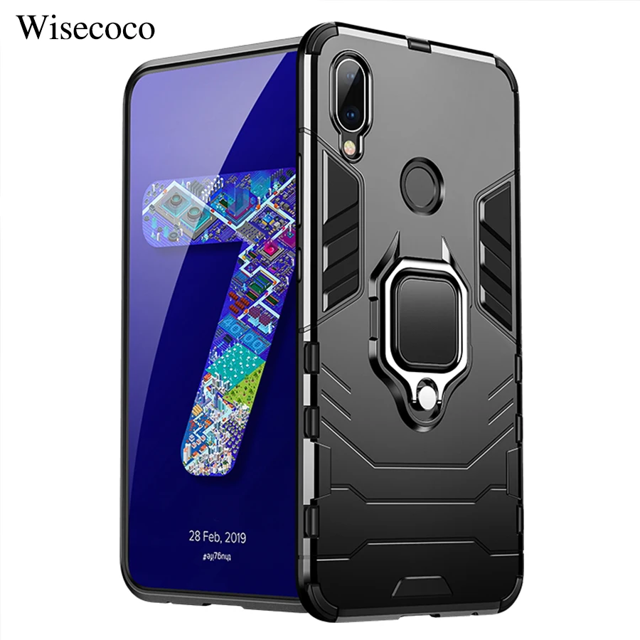 

Armor Case for Xiaomi MI 9 8 Se A2 Lite 6X MIX 2 2S Max 2 3 Pocophone F1 Redmi k20 Note 7 6 5 Pro Play Magnetic Car Ring Cover