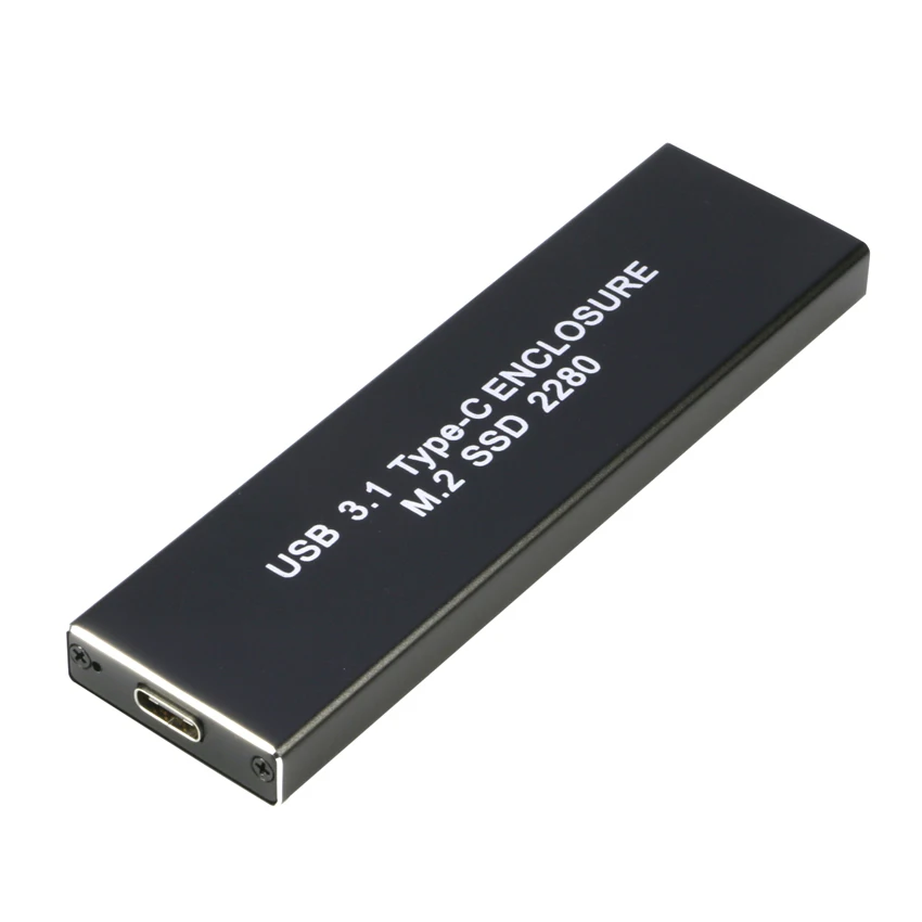 M2 SSD USB C внешний корпус для жесткого диска для m.2 ngff 2280(B+ M ключ SATA канал) внешний жесткий диск SSD с USB C-C кабель