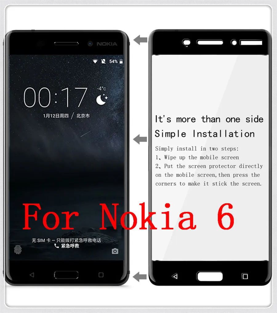 Бренд IMAK полное покрытие закаленное стекло для Nokia 6 3 Nokia 5 Nokia 8 Стекло Премиум полный экран протектор Защитная пленка безопасный Чехол