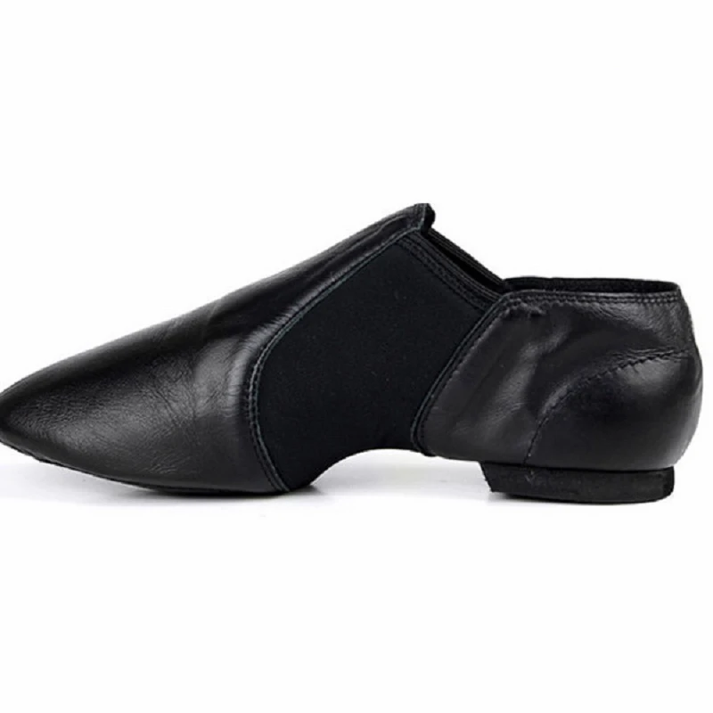 No Millet Genuine Leather Stretch Jazz Shoes Black/brown Jazz Dance ...