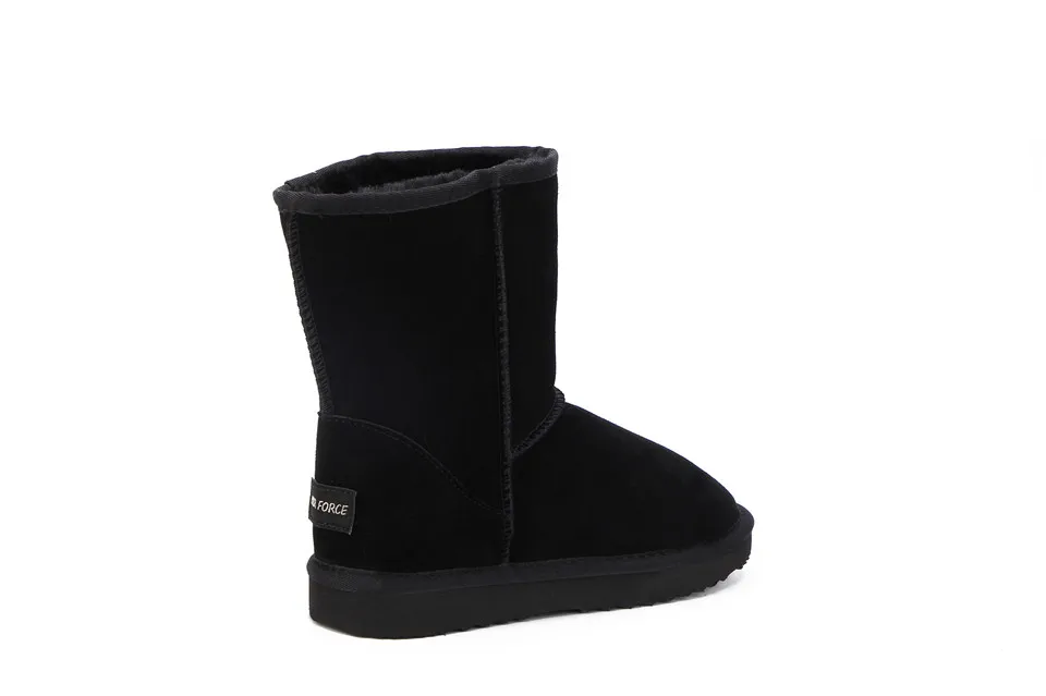 MBR FORC/Классические Водонепроницаемые зимние ботинки из натуральной воловьей кожи; шерстяные женские ботинки; теплая зимняя обувь для женщин; большие американские размеры 3-13