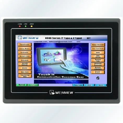 

MT8100i : 10.1 inch HMI Touch Screen 800x480 MT8100i Weinview New with USB program download Cable, FAST SHIPPING