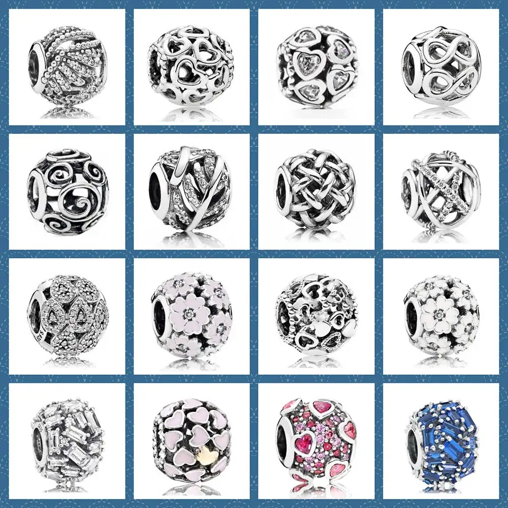

Charms Beads For Jewelry Making Snowflakes Sweet Sentiments Openwork Dazzling Daisy Fairy Oriental Snow Flurry Factory wholesale