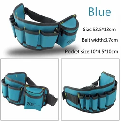 Pochette de réparation de ceinture d'outils pour électriciens, pochette de réparation de ceinture d'outils, sac multifonctionnel étanche pour charpentier, sac à outils en tissu Oxford 