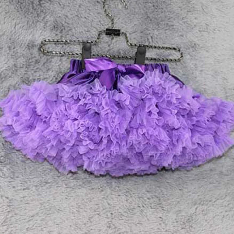 От 70 до 180 см, Детская Кружевная юбка-пачка бальное платье для девочек, фатиновая юбка для девочек юбка-пачка для выступлений, Детская кружевная одежда балетная юбка для младенцев - Цвет: Фиолетовый