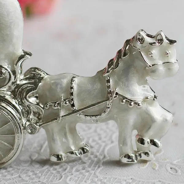Новая мода Белая лошадь карета сердце домашний декор фоторамка