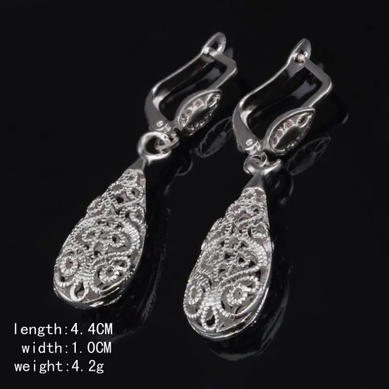 Женские серьги кольца с серебряным покрытием пробы|long earrings silver|earrings silver longearrings long
