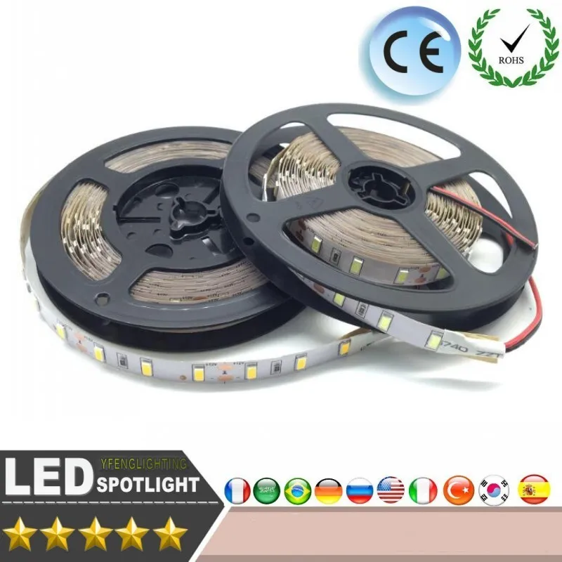 Светодиодная лента 5 м 10 DC12V SMD 3528 60 светодиодов/м не Водонепроницаемая