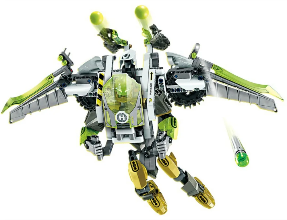 

Hero Returns JET ROCKAS DIY Block Figures Building Bricks Hero Factory Toy Legoings