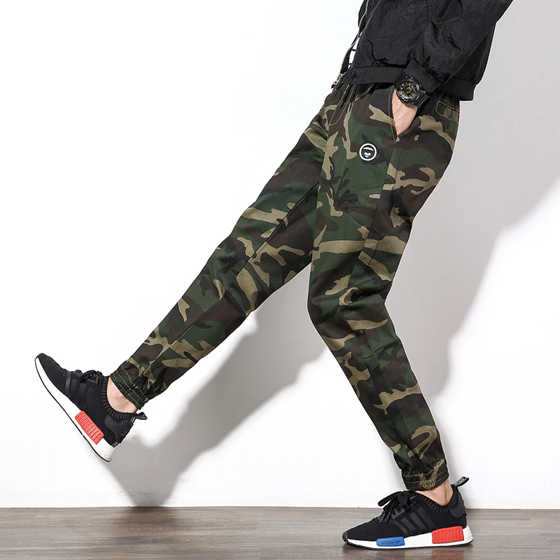 Frühling cradle 9 punkte camouflage hosen männer der mast große yards neun hosen casual hosen Schlank füße Harlem hosen flut