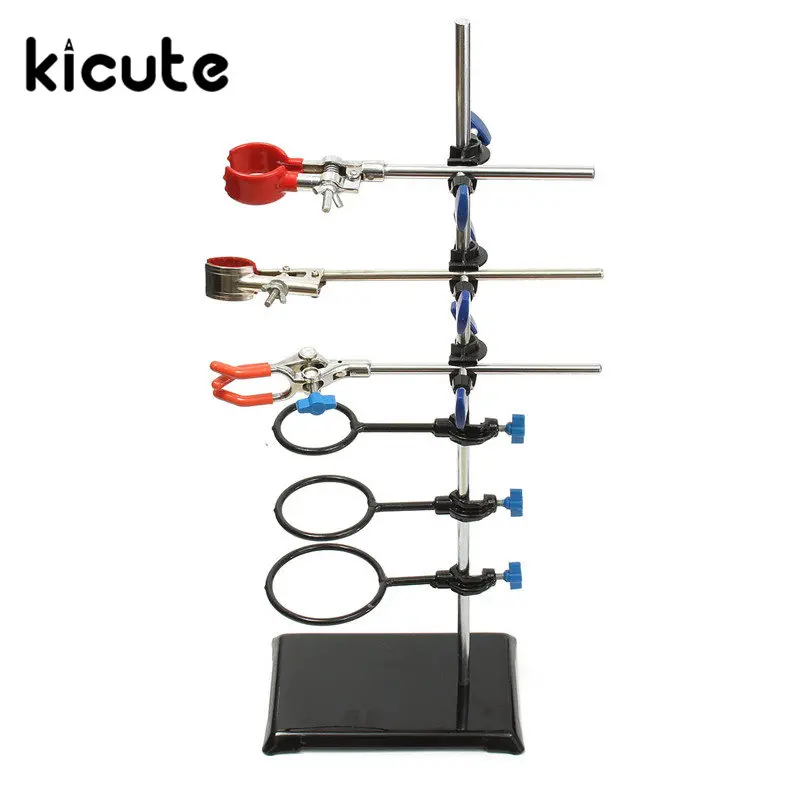 

KiCute New Laboratory School Laboratory Supply Stands Support Lab Clamp Flask Clamp Condenser Clamp Stands Equitement Set 60cm