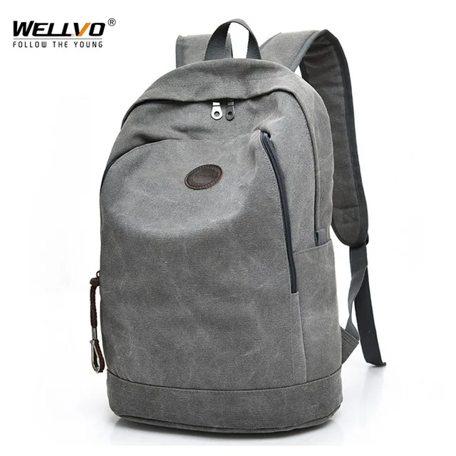 Men Canvas Backpack Laptop School Bag For Age Boys Students Men Canvas Backpack Laptop School Bag For Age Boys Students Casual Travel Backpacks Large Rucksack Book