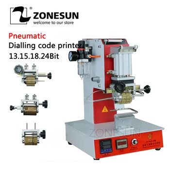 

ZY-RM2-DP Pneumatic Dialling Code Printer Dial Coding Machine Automatic Stamping Machine Leather LOGO Creasing Machine