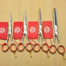 4” 5.0” 5.5” Purple Dragon 440C Professional Human Hair Scissors Hairdressing Scissors Cutting Shears Thinning Scissors Z1017