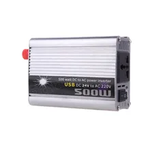 Автоматический преобразователь модифицированный синусоидный инвентор с автомобильные аксессуары инвертор DC24V для AC220V 500 W фары для автомобиля напряжение трансформатора USB Зарядное устройство