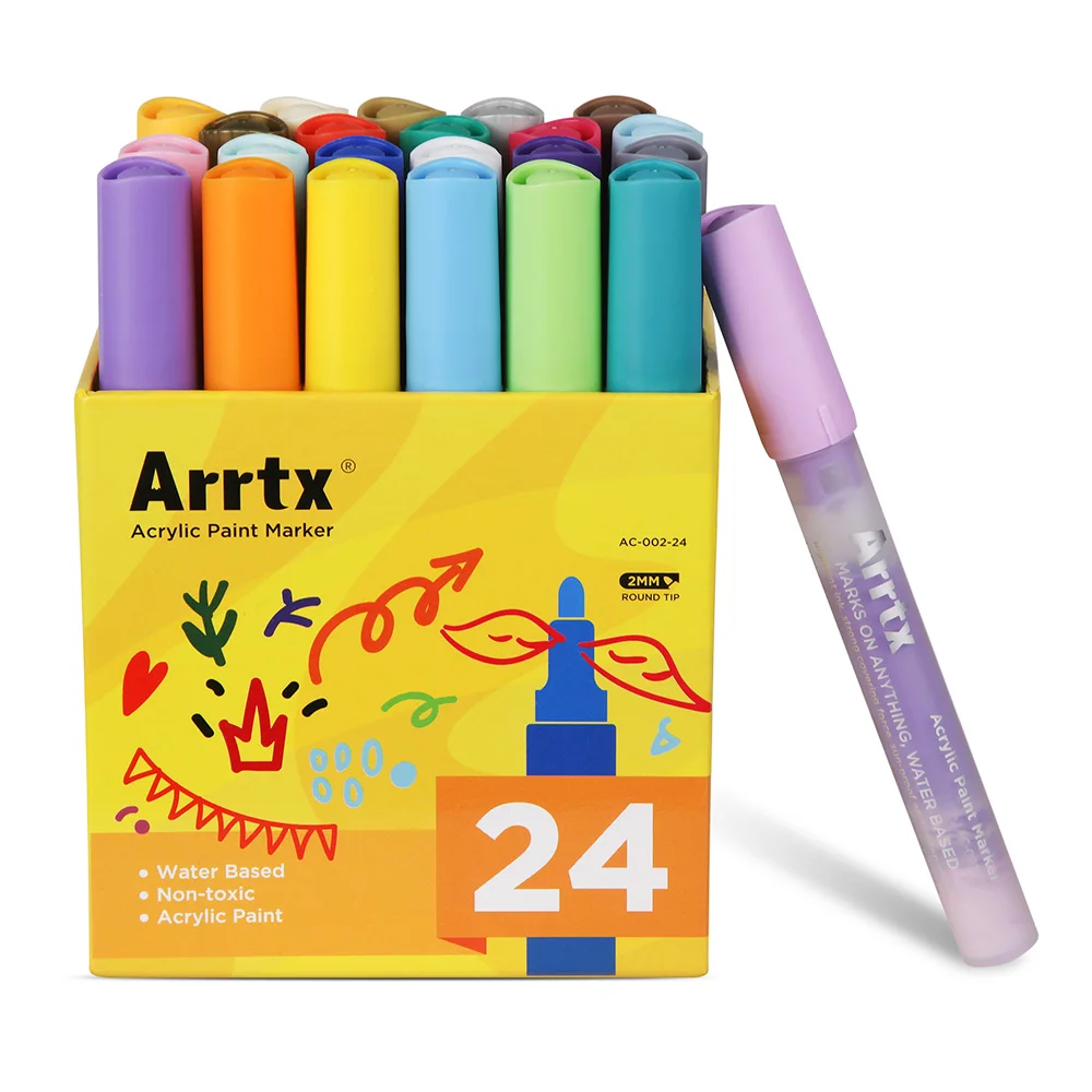 Arrtx Acrylic Markers Water Based DIY Paint Marker Pens Wildly Used On 