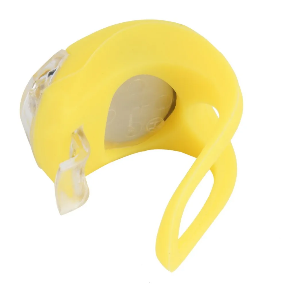 Perfect 1 pc Waterproof Silicone LED Bike Bicycle Cycling Head Front Rear Wheel LED Flash Light Lamp with LR1130 battery Newest 30