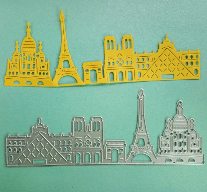 

Eiffel Tower Frame Metal Die Cuts Cutting Dies For DIY Scrapbooking Embossing Paper Cards Making Decorative Craft dies New 2019