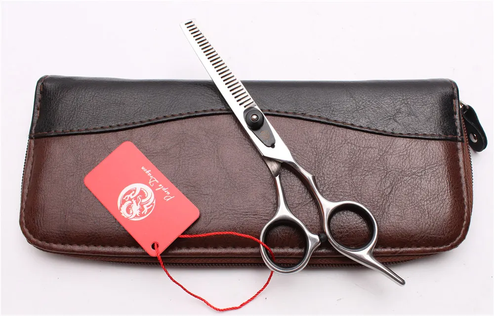 Z1003 6,0 дюймов 17,5 см Япония черный Парикмахерские ножницы истончающие ножницы Профессиональный человеческие волосы ножницы Наборы Стиль инструменты - Цвет: Z1003 Hei T 6YY