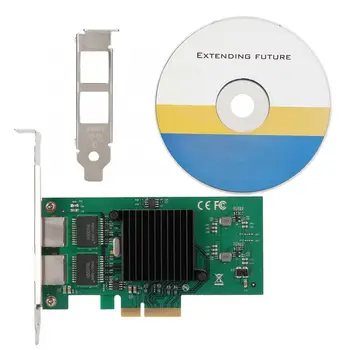 

RJ45 SE-LGI576A-2BT 1000M Transmission Rate PCI-E X4 Double Port Gigabit Ethernet Network Card