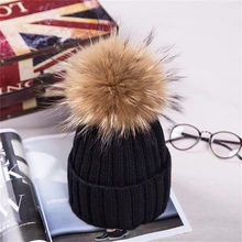 Горячие Продажи Меховой Шарик женские Шляпы Бархат Вязаная Шапка Pom Pom теплая Зимняя Шапка Для Женщин Девушка Моды Skullies Шапочки Шапка Женский шляпа