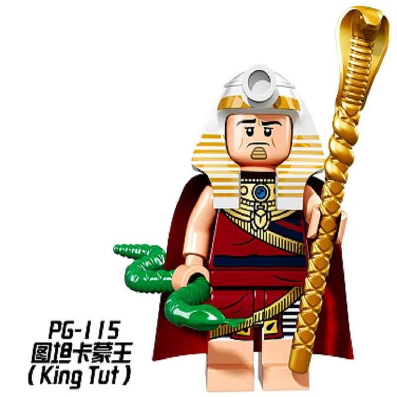 Goede Enkele Verkoop BATMAN FILM King Tut SUPER HEROES Model Minifig Monteren Model DIY Bouwstenen Kinderen Speelgoed