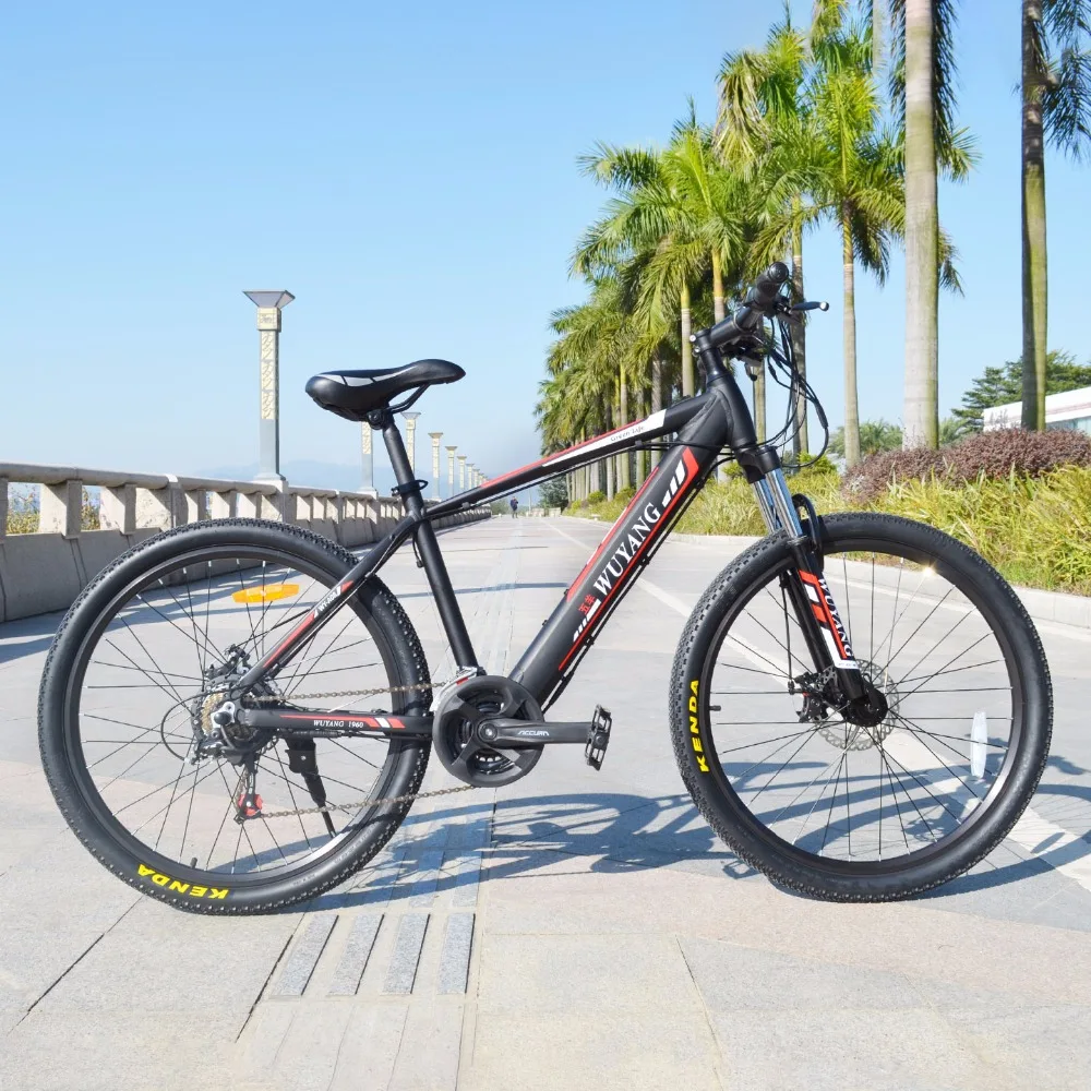 Top 26inch electric mountain bicycle 48V Anti-theft chassis hidden lithium battery Front rear Suspension ebike 25km/h pas rang 60km 2