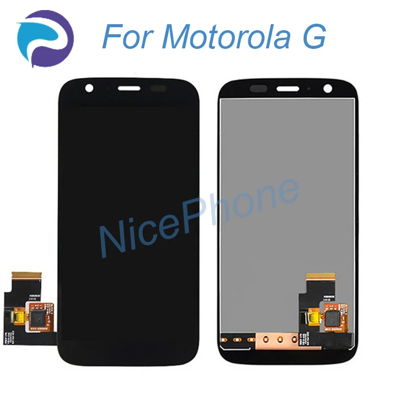 Для Moto G G1 жк-дисплей с сенсорным экраном дигитайзер в сборе рамкой для Motorola XT1032