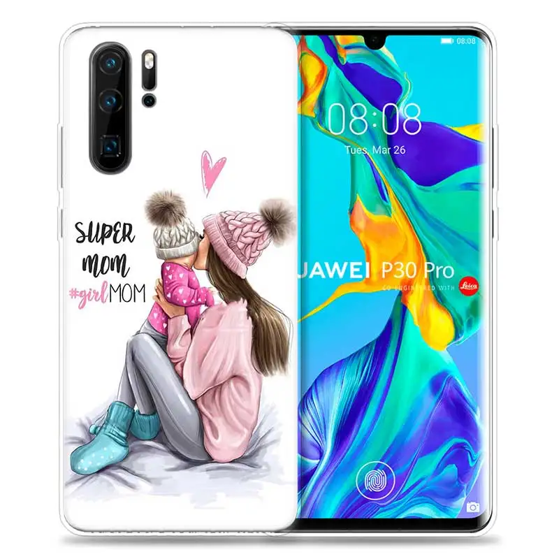 Чехол для huawei P30 P20 P10 P9 mate 10 20 Lite Pro, сумка для мобильного телефона P Smart Z Plus, мама и ребенок, папа P8 P30Pro P20lite - Цвет: HP-08