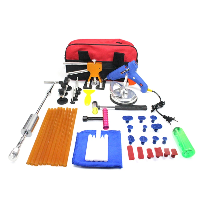 

46pcs PDR Tools Paintless Dent Repair Puller Car Auto Hails Removal Dent Lifter T-bar suction cups Tools Kit