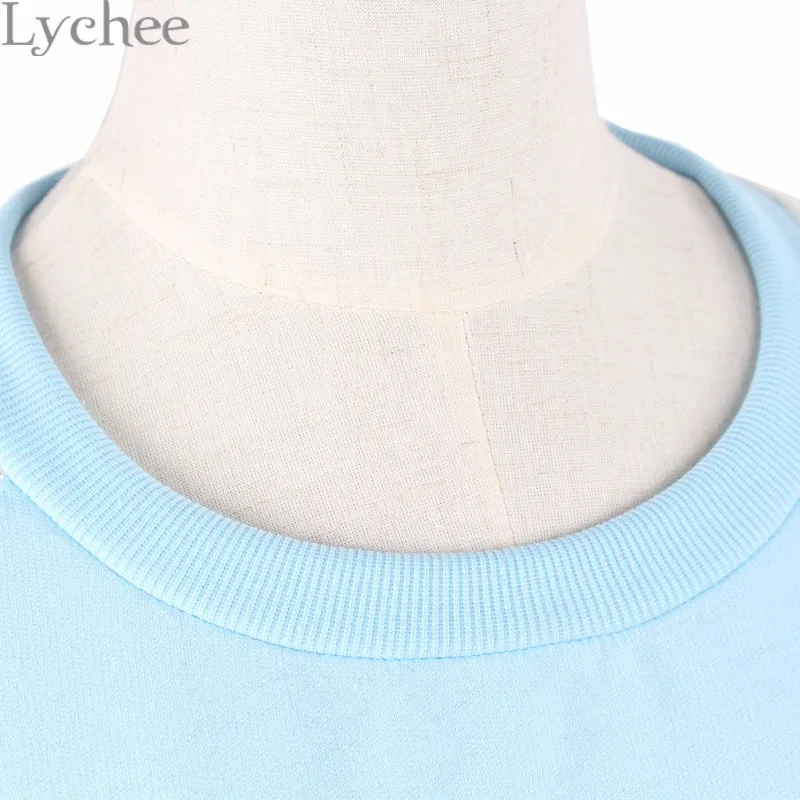 Lychee Весна Осень Harajuku японский стиль Женская футболка лазерная прозрачная с длинным рукавом Лоскутная кроп-топ
