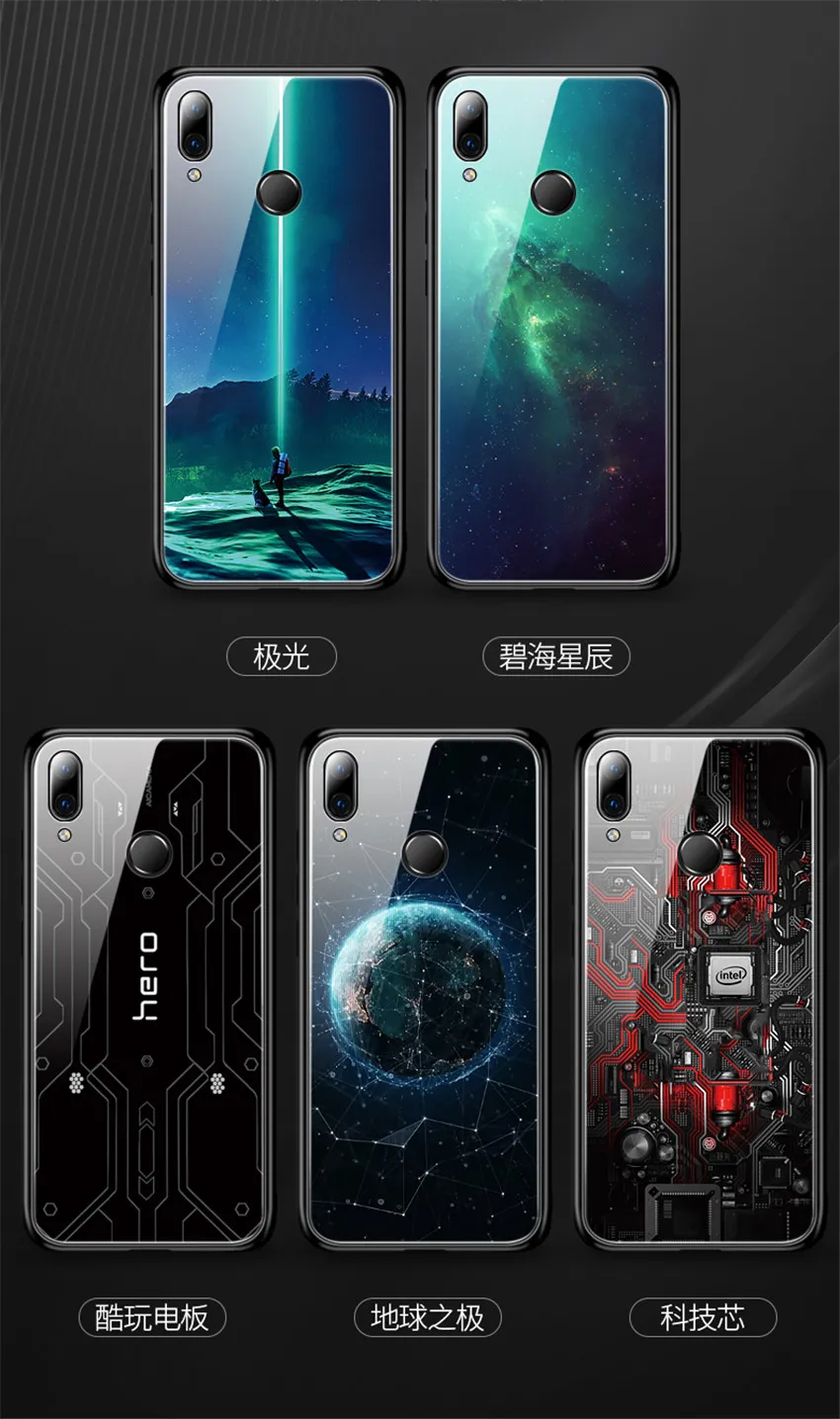 Aixuan for Xiaomi Redmi Note 7 Pro Glass Case Coque Silicone Shockproof Luxury Tempered Glass Cover For Xiaomi Redmi Note 7 (5)