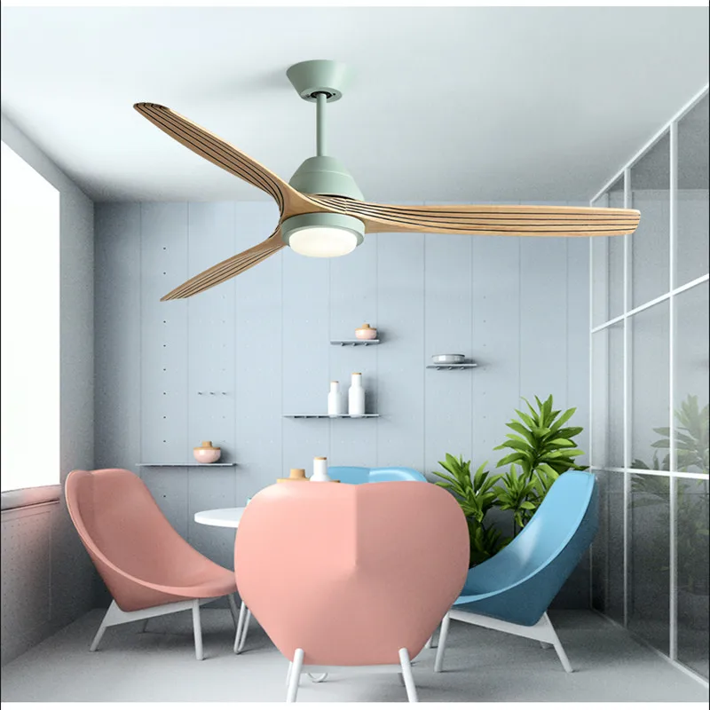 Us 196 0 20 Off 2019 Modern Remote Control 52 Inch Wooden Blades Retro Ceiling Fan With Dc110v 220v Input 15w Ceiling Lights In Ceiling Fans From