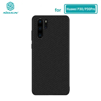 

Huawei P30 Pro Case Nillkin Synthetic fiber Carbon PP Plastic Iron Magnetic Case for Huawei P30 / P30 Pro / P30 Lite Cover