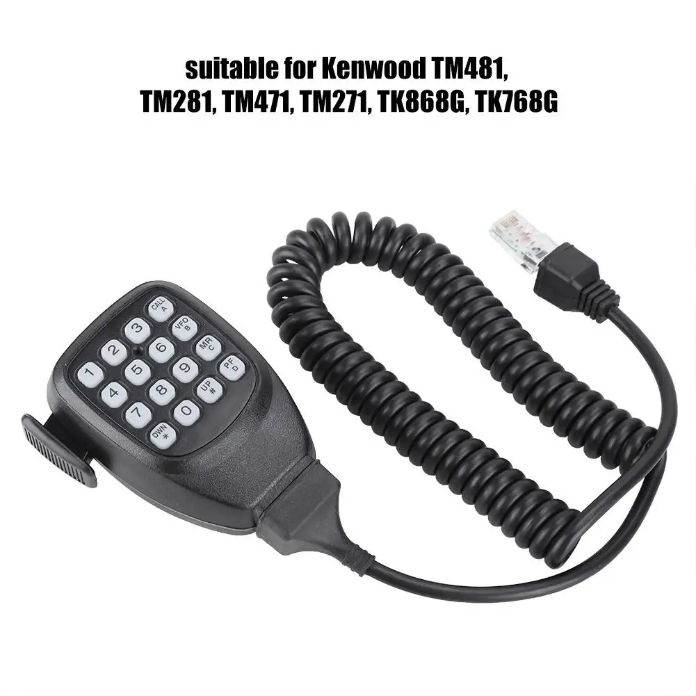 KMC-32 Handfree динамик микрофон с мини клавиатурой для Kenwood TM471 Walkie Talkie аксессуары