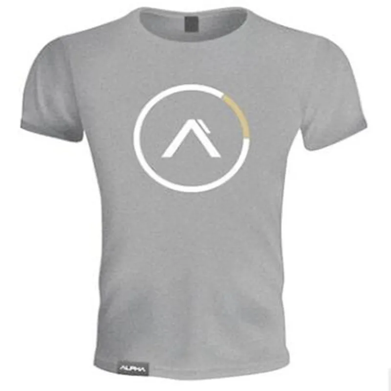 

2019 New Men T-shirt Short Sleeves Print ALPHA Circle Male Solid Cotton Mens Tee Summer Gyms Fitness Bodybuilding Clothing