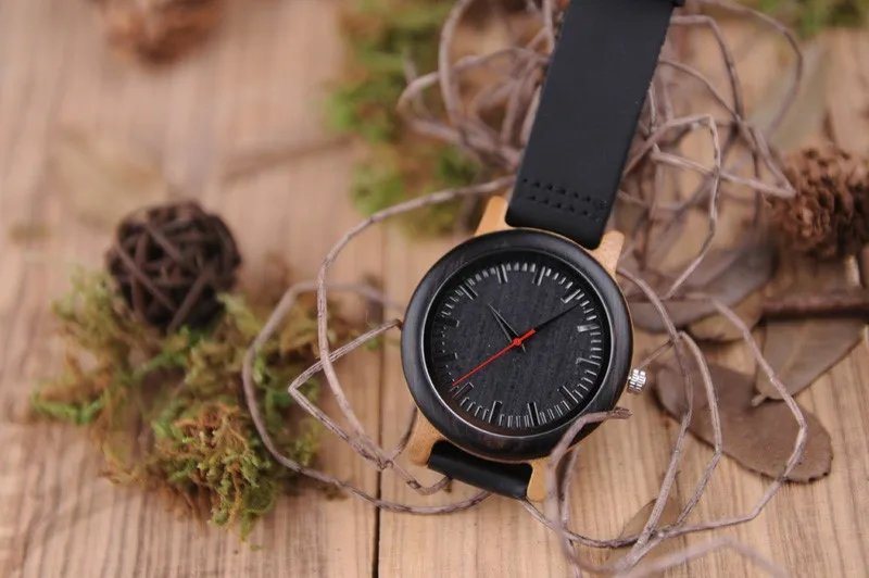 Бобо птица WM13 новые марки Дизайн венге деревянные часы мягкий кожаный ремешок Прохладный бамбук кварцевые часы коробки принимает подгоняет