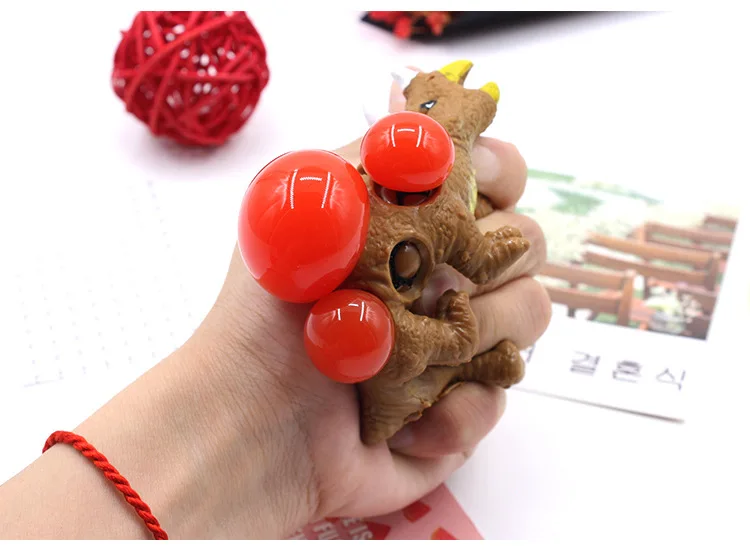 Динозавр модель виноград вентиляционные шарики сжимают давление мяч для снятия стресса игрушка Горячая Распродажа детская игрушка