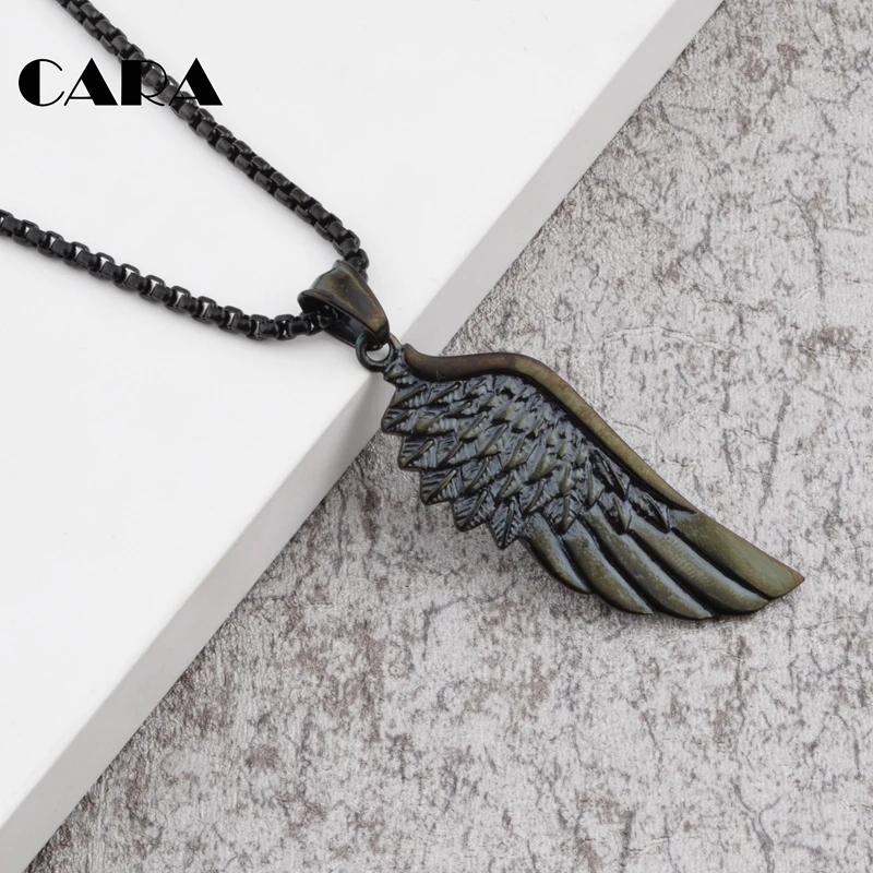Fashion Single Angle Wing Necklace 